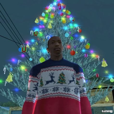 Gta Carl Johnson Pfp, Gta Christmas Pfp, Carl Johnson Pfp, Gta 5 Carl Johnson, Navidad Random Icons, Carl Johnson Gta Meme, Gta Carl Johnson, Christmas Gta, Gta Random