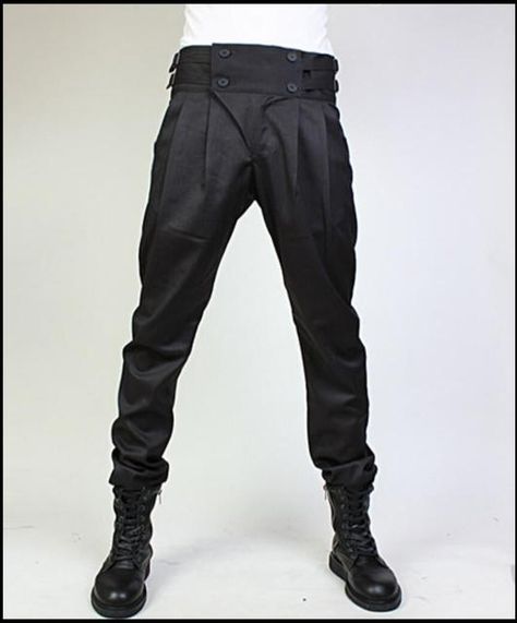 Trousers Men Double Breasted Cummerbund Casual Boot Cut Jeans Black Harem Pants Singer Costumes Plus Size Clothing 27-44 - Casual Pants - AliExpress Costumes Plus Size, Singer Costumes, Black Harem Pants, Elegant Man, Mens Pants Fashion, Casual Trousers, Fantasy Clothing, Boot Cut Jeans, Fantasy Fashion