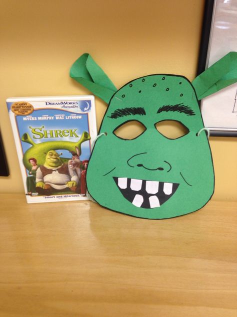 Shrek Craft Dreamworks Crafts, Shrek Arts And Crafts, Shrek Crafts For Kids, Shrek Crafts, Shrek Movie Night, Shrek Movie, Fairy Tale Day, Shrek Dreamworks, Shrek Party