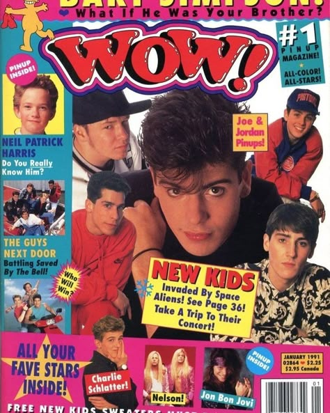 @theteenmagazine_ ( 1991 ) Aesthetic Yearbook, Retro 70s Fashion, Wall Art Above Couch, Magazine Cover Ideas, Art Above Couch, Wil Wheaton, Yearbook Themes, Neil Patrick, John Stamos