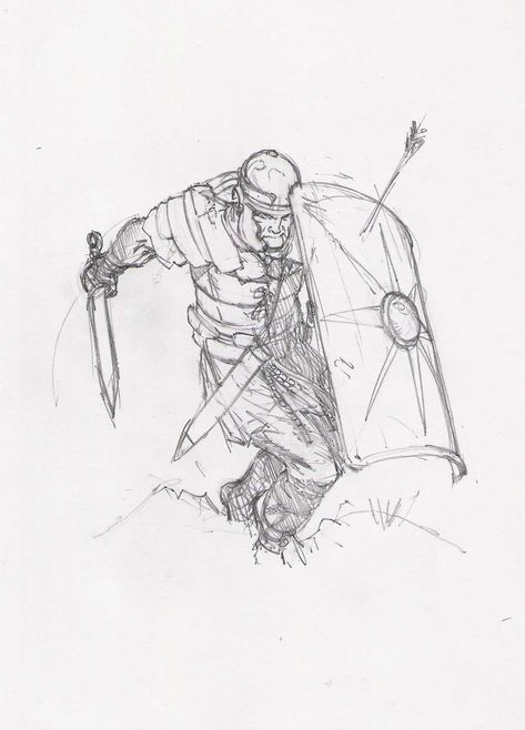 Staz Newsblog Quick Roman Legionary Soldier Sketch. - Roman Soldier Sketch Roman Soldiers Drawing, Roman Soldier Drawing, Roman Sketch, Family In French, Drawing Soldier, Soldier Sketch, Roman Drawings, Roman Legionary, Soldier Drawing