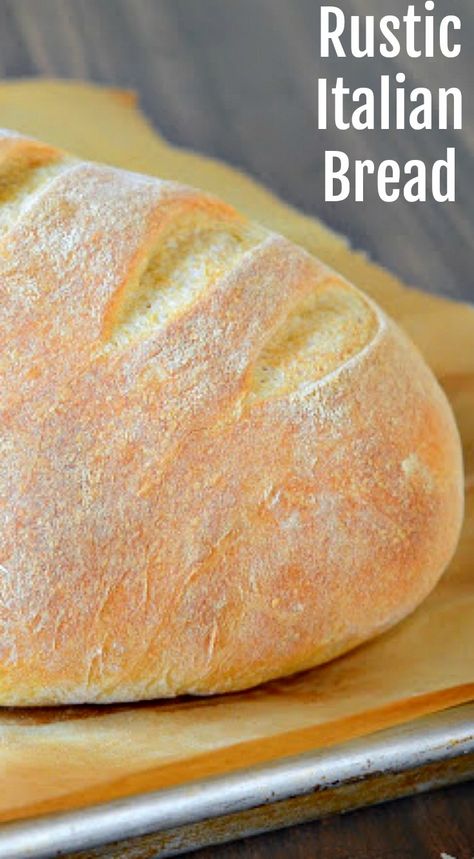 Italian Breads, Crusty Italian Bread Recipe, Homemade Italian Bread, Italian Bread Recipe, Crusty Italian Bread, Artisan Rolls, Rustic Italian Bread, Basic Bread Recipe, Crusty Bread Recipe