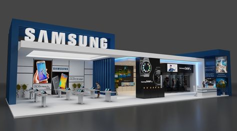 SAMSUNG CAIRO ICT 2015 Outdoor Landscape Design, Exhibition Stall Design, Trade Show Booth Design, Interior Design Drawings, Church Stage Design, Exhibition Stall, Stall Designs, Medical Design, Exhibition Stand Design