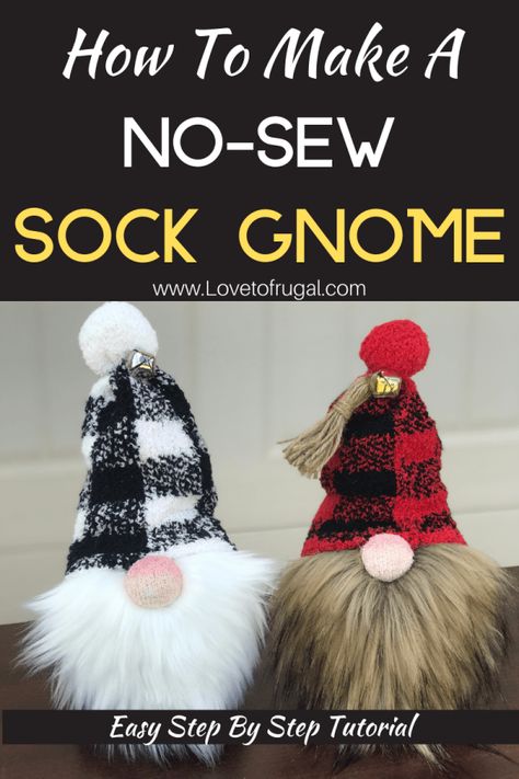 Chistmas Gifts, Diy Christmas Decorations Dollar Store, Gnome Tutorial, Boss Motivation, Creative Holiday Gifts, Inexpensive Christmas, Christmas Cracker, Diy Socks, Sock Crafts