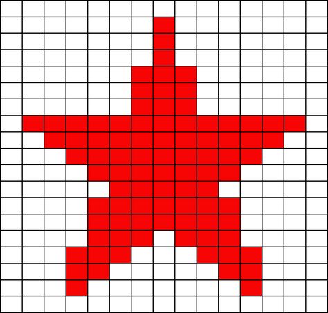 a star Alpha Star Pattern, Star Crochet Pattern Grid, Crochet Star Chart, Tapestry Crochet Star Patterns, Star Alpha Pattern Crochet, Crochet Star Grid Pattern, Crochet Star Pixel Pattern, Pixel Art Pattern Star, Crochet Star Tapestry