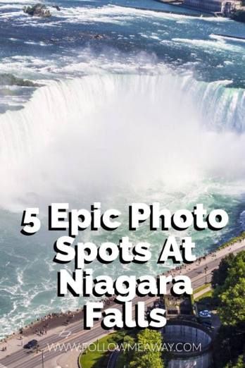 Top 5 Instagram-Worthy Spots To Photograph Niagara Falls | What To Do In Niagara Falls | Things To Do In Niagara Falls Canada | Best Travel Photography Tips | Things To Do In Niagara Falls | Best Niagara Falls Photography | Follow Me Away Travel Blog Niagara Falls Canada Photoshoot, Niagara Falls Photography, Goat Island Niagara Falls, Niagara Falls Canada Photography, Niagara Falls Photo Ideas, Niagara Falls Things To Do, Niagara Falls Pictures, Niagara Falls Vacation, Niagara Falls Trip