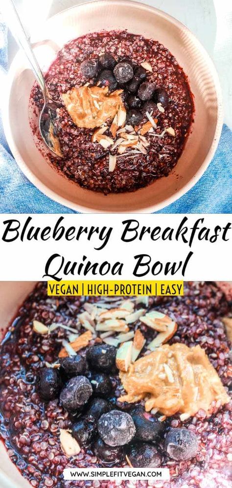 Breakfast Quinoa Bowl, Low Carb Vegan Breakfast, Dairy Free Dessert Easy, Quinoa Recipes Breakfast, Breakfast Quinoa, Quinoa Breakfast Bowl, Berry Breakfast, Quinoa Breakfast, Cooking Challenge