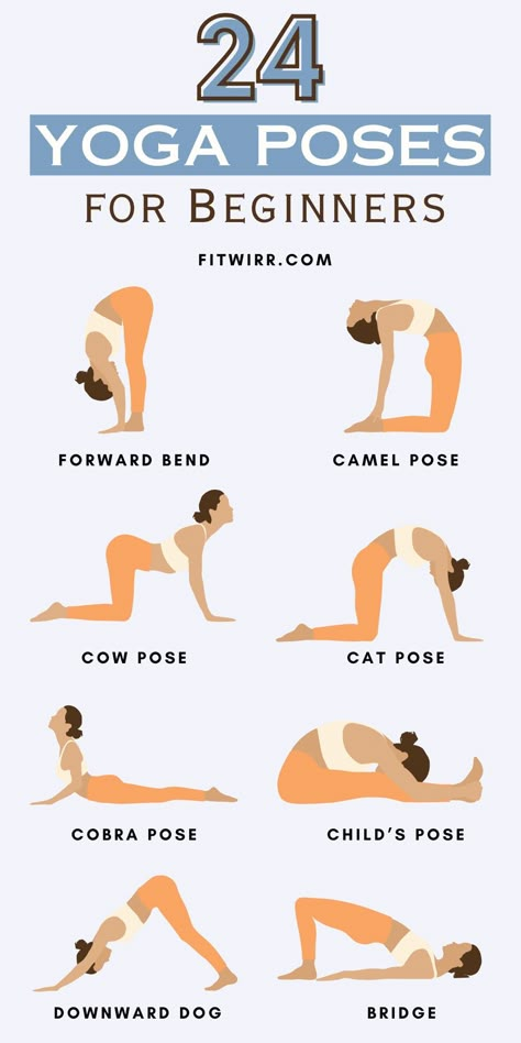 Try These 24 Easy Yoga Poses For Total Beginners Basic Yoga For Beginners At Home, Good Yoga Poses, Child Poses Yoga, Easy Yoga Workouts For Beginners, Easy Stretches For Beginners, Beginner Stretching Routine, How To Meditate For Beginners, Morning Yoga Routine For Beginners, Simple Yoga Poses For Beginners