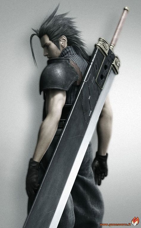 Zach Fair.  Best Quote: Embrace Your Dreams and no matter what happens, protect your Honor! Final Fantasy Crisis Core, Zack Fair, Crisis Core, Final Fantasy Cloud, Final Fantasy Collection, Advent Children, Final Fantasy Artwork, Final Fantasy Vii Remake, Fabric Poster