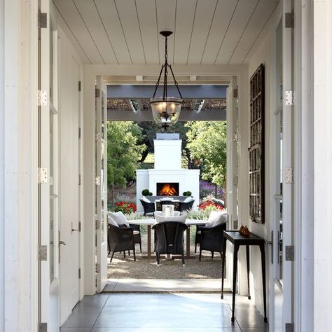 Farmhouse Patio, Sonoma County California, California Living, Patio Garden Design, Garden Rooms, Traditional Farmhouse, Decks Backyard, Wine O Clock, Pergola Designs