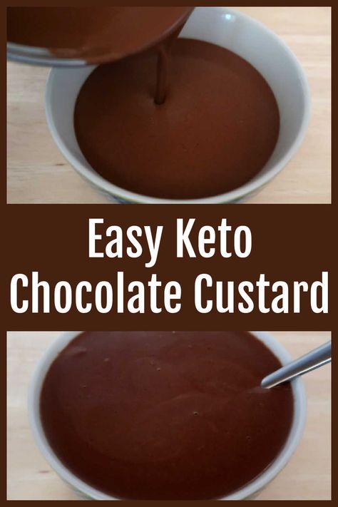 Keto Custard With Chocolate Recipe – How to make an easy low carb sugar free no bake dessert pudding that’s the perfect decadent sweet treat. Dessert With Heavy Cream, Low Carb Chocolate Pudding, Keto Chocolate Pudding, Chocolate Pudding Dessert, Oreo Trifle, Chocolate Pudding Desserts, Keto Pudding, Chocolate Pudding Recipe, Easy Pudding Recipes