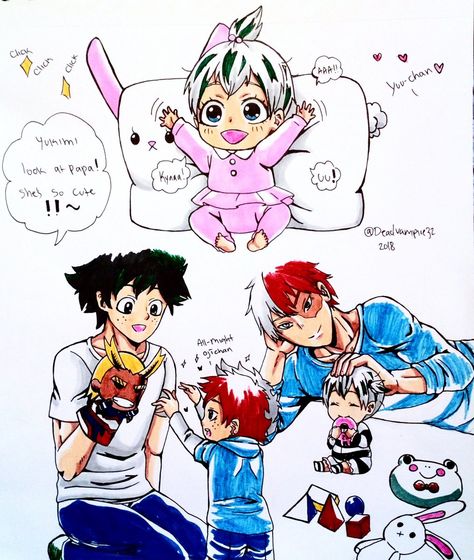 Tododeku Family, Tododeku Fanart, Mpreg Anime, Birthday Card Craft, Star Vs The Forces Of Evil, Star Vs The Forces, My Hero Academia Episodes, Force Of Evil, Hero Academia Characters