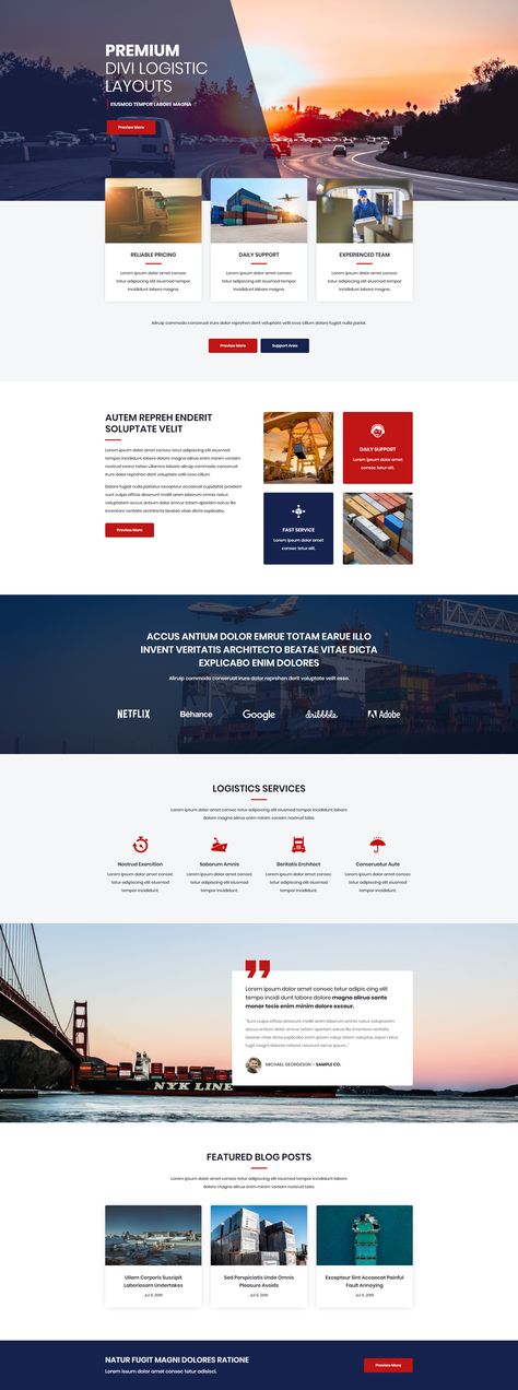 logistic 3 Business Website Layout, Web Layout Inspiration, Divi Layouts, Website Banner Design, Banner Design Layout, Boho Hairstyle, Best Banner, Webdesign Inspiration, Lp Design