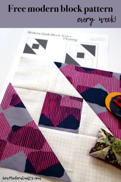 Floating Block: Modern Quilt Block Series - Sew Modern Quilts Autumn Quilts, Unique Quilt Pattern, Quilt Books, Handmade Quilts For Sale, Traditional Quilt Patterns, Modern Quilt Blocks, Sewing Quilts, Quilt Modern, Quilting Board