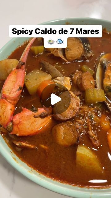 Siete Mares Soup Recipe, Mexican Seafood Soup, Shrimp Soup Recipes, Mexican Shrimp, Shrimp Soup, Full Recipes, Fish Soup, Shrimp Recipes, Cardi B