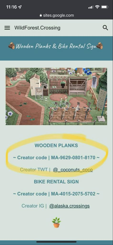 Scooter Rental Acnh, Acnh Bicycle Parking, Bike Rental Animal Crossing, Acnh Bike Rental Design, Acnh Bike Path, Animal Crossing Parking Lot Code, Animal Crossing Garage, Acnh Bike Parking, Acnh Bike Rental