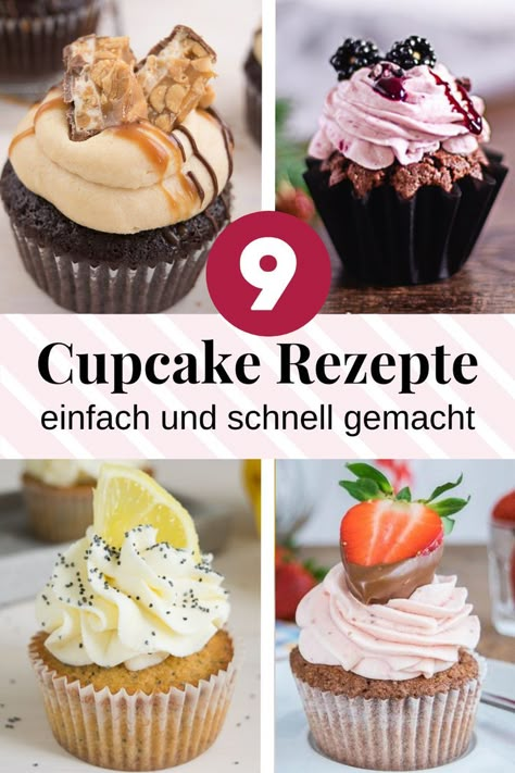 Cupcakes With Toppings, Topping Für Muffins, Muffin Topping, Topping Für Cupcakes, Cupcake Creme, Creme Cupcake, Cupcake Topping, Frosting Cupcakes, Cupcake Toppings