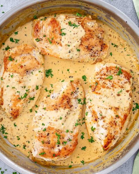 Mustard Sauce For Chicken, Creamy Mustard Chicken, Creamy Honey Mustard Chicken, Favorite Chicken Recipes, Mustard Chicken Recipes, Creamy Mustard Sauce, Yummy Healthy Recipes, Healthy Honey, Favorite Recipes Chicken