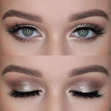 Silver Smokey Eye Makeup, Bird Makeup, Silver Smokey Eye, Silver Lipstick, Silver Eye Makeup, Wedding Hairstyles And Makeup, Makeup Tip, 얼굴 그리기, Hooded Eye Makeup