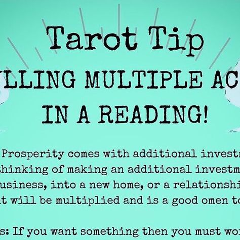 CO Mountain Witch on Instagram: "TAROT TIP TUESDAY! Have you done readings where multiple cards from the same suit come up? Here’s the messages for multiple Aces. . . . . . . . . . . . . .. . . . . #tarot #tarotreadersofinstagram #tarottips #tarottipsforbeginners #tarotspreads #tarottipsandtricks #tarotcards #tarotcommunity #tarottuesday #tarotreadersofinstagram #tarotreading #tarotreader #tarotdraw #letthecardsspeak #tarotwitch #divination #tarotcardmeanings #witchyvibes #witchy #witchythings Mountain Witch, Tip Tuesday, Tarot Tips, Tarot Card Meanings, Tarot Readers, Tarot Spreads, Tarot Reading, Tarot Cards, You Must