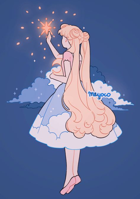 meyo 🌸 STORE IS OPEN on Twitter: "Brighter than a shooting star 🌙🌟… " Kawaii Sailor Moon, Sailor Moon Anime Aesthetic, Shooting Star, Sailor Moon Fan Art Wallpaper, Sailor Moon Artstyle, Sailor Moon Illustration Art, Arte Do Kawaii, Sailor Moon Aesthetic, Sailor Moon Fan Art