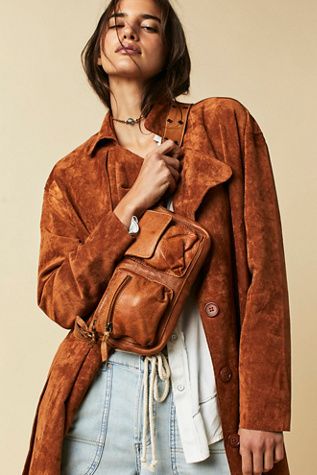 Wade Leather Sling | Free People Leather Sling Bags Women, Brown Sling Bag, Leather Sling Bags, Sling Bags Women, Small Sling Bag, Leather Sling Bag, Free People Style, Unique Purses, Sling Bags