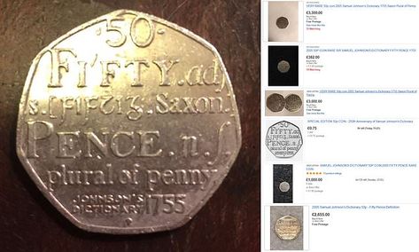 Rare 50p, Dictionary Entry, 50p Coin, Commemorative Coins, Old Coins, Coin Collecting, Optical Illusions, Daily Mail, Manchester