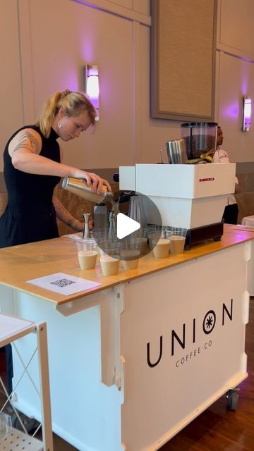 U•N•I•O•N on Instagram: "✨We’ll bring the brew right to you! ✨ 👉 Elevate your event w/ our fully mobile espresso cart - because great moments deserve great coffee! ☕️ 🎉 🔗 Check out the link in our bio for more info! #coffeecatering #wecometoyou #wegotyou #unioncoffeenc ——— Thanks @paramounteventvenue for having us out!" Coffee Cart Design, Espresso Cart, Mobile Coffee Cart, Commercial Espresso Machine, Pop Up Cafe, Mobile Food Cart, Mobile Cart, Coffee Cart, Coffee Truck