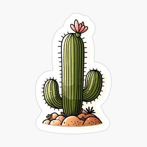 Get my art printed on awesome products. Support me at Redbubble #RBandME: https://www.redbubble.com/i/sticker/Cacti-are-adorable-by-creationmagical/163649471.EJUG5?asc=u Glossier Stickers, Transparent Stickers, Cute Stickers, A Smile, Sticker Design, Awesome Products, Vinyl Sticker, Cactus, Original Art