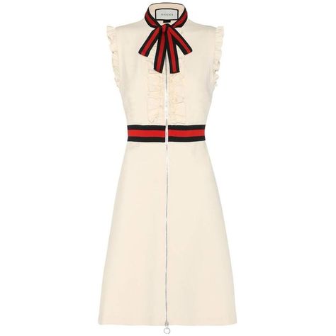 Gucci Crêpe Dress (€1.630) ❤ liked on Polyvore featuring dresses, gucci, kleider, white, crepe dress, white dress, gucci dresses and white day dress White Crepe Dress, Haute Couture Style, Gucci Clothes, Gucci Dresses, Gucci Dress, White Day, Crepe Dress, Day Dress, 1 800