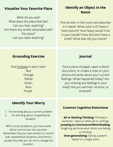 Coping Skills Activities, Grounding Exercises, Healthy Coping Skills, Coping Mechanism, Counseling Activities, Vie Motivation, Counseling Resources, Therapy Worksheets, Emotional Regulation