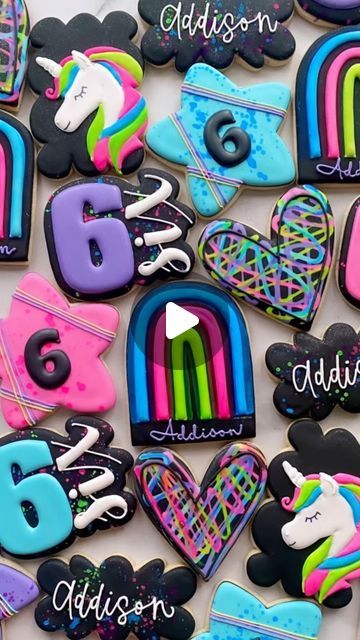 Glow Cookies, Neon Cookies, Cookie Tips, Jojo Siwa, Birthday Cookies, Custom Cookies, Decorated Cookies, Royal Icing, Super Cool