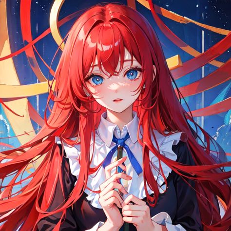 Anime Red Hair Blue Eyes, Characters With Red Hair, Sky Blue Eyes, Kawaii Icons, Red Hair Blue Eyes, Anime Red Hair, Ocean Blue Eyes, The Quintessential Quintuplets, Red Girl