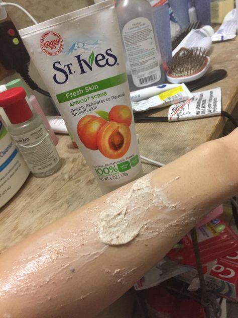 [PSA] For us unfortunate souls who own a bottle of St. Ives Apricot Scrub: don't toss it. Instead repurpose as a mild body scrub! St Ives Apricot Scrub, Apricot Scrub, Hygiene Care, Fresh Skin, Beauty Supplies, Facial Scrubs, St Ives, Beauty Skincare, Main Character