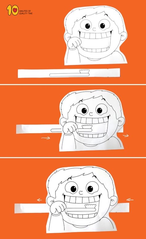 Child Brushing Teeth Printable Craft Teeth Crafts For Kids, Teeth Brushing Activities, Brushing Teeth Craft Preschool, Tooth Craft Kindergarten, Tooth Brush Activity For Kids, Teeth Craft For Preschool, Brush Your Teeth Activities For Kids, Teeth Art For Kids, Pre K Teeth Craft