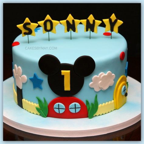 mickey mouse clubhouse birthday party ideas - Google Search Mickey Mouse Torte, Bolo Do Mickey Mouse, Bolo Musical, Mickey Mouse Cakes, Mickey Mouse Clubhouse Cake, Mickey And Minnie Cake, Mickey Mouse Birthday Cake, Mouse Birthday Cake, Mickey Mouse Clubhouse Birthday Party