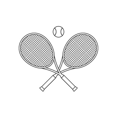 Tennis Tattoo Ideas, Tennis Racket Drawing, Court Logo, Tennis Logo, Racket Tennis, 2023 Ideas, Tennis Aesthetic, Hollywood Bowl, Tennis Tournament