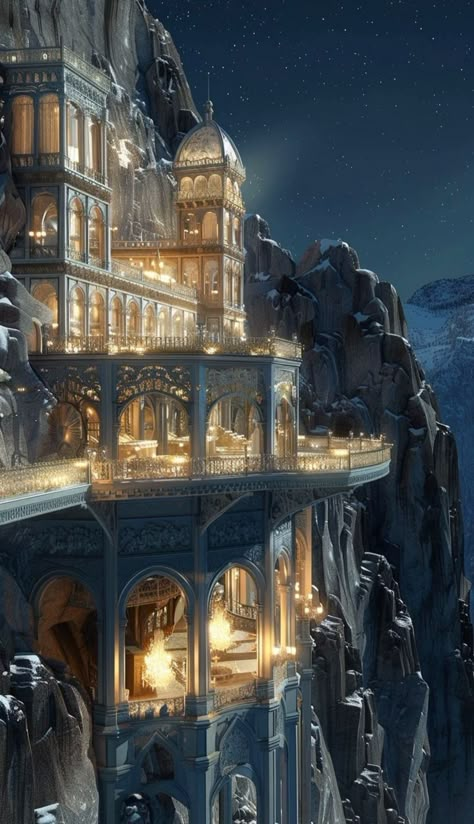 Fantasy City Aesthetic, Elven City, Fantasy Rooms, Throne Room, A Court Of Mist And Fury, Celestial Art, Fantasy House, Fantasy Castle, Fantasy City