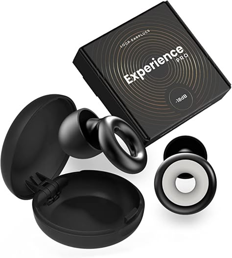 AmazonSmile: Loop Experience Pro Earplugs - High Fidelity Hearing Protection for Musicians, DJs, Drummers, Festivals, Concerts and Nightlife – 18dB Noise Reduction Ear Plugs – Extra Accessories incl - Black : Health & Household Loop Experience Earplugs, Earplugs Aesthetic, Loop Earplugs, Noise Sensitivity, Auditory Processing Disorder, Black Health, Extra Accessories, Headphones Design, Hearing Protection