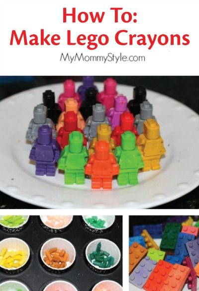 Turn melted crayons into a fun Lego crayon party favor for a kid’s birthday. | kids crafts Lego Crayons Diy, Eric Oliver, Lego Movie Birthday, Lego Crayons, Crayon Party, 4h Ideas, Melted Crayons, Lego Theme, Diy Crayons