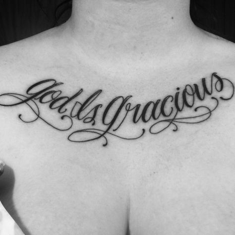 "God is Gracious" Gracious Tattoo, God Is Gracious, Tattoo Pics, About God, Names With Meaning, Picture Tattoos, God Is, Tattoos And Piercings, I Tattoo