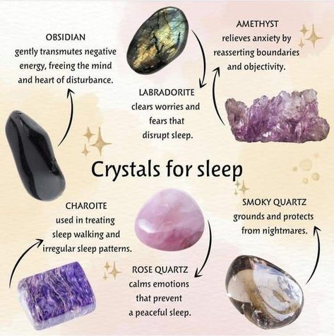 Crystal For Sleeping, Facts About Crystals, Crystals For Creativity, Crystals For Sleep, Gemstones Chart, Crystal Healing Chart, The Crystals, Crystal Vibes, Crystal Properties