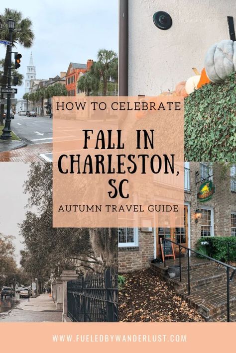 Everything you need to know when visiting Charleston SC in the fall.  This autumn travel guide to Charleston will give you the best things to do downtown during the day and the perfect activities to do at night.  Immerse yourself in Charleston's colonial history in this truly romantic time of year. #charlestonsc #charlestontravel #charlestonscthingstodo #charlestonscfall #charlestonscdowntown Visit Charleston Sc, Charleston Sc Things To Do, Charleston Travel Guide, Charleston Vacation, South Carolina Vacation, South Carolina Travel, Charleston Travel, Usa Travel Guide, Usa Travel Destinations