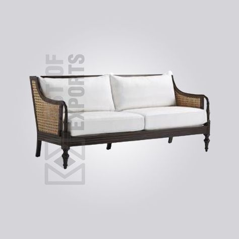 Cane Sofa Living Rooms, Sofa Colonial, Cane Sofa Set, New Orleans Decor, Cane Sofa, Single Seater Sofa, Conservatory Furniture, Colonial Furniture, Sofa Manufacturers