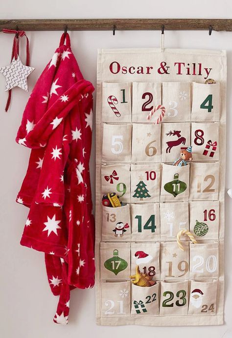 Reusable Advent Calendar, Homemade Advent Calendars, Fabric Advent Calendar, Calendar Advent, Christmas Advent Calendar Diy, Advent Calendars For Kids, Advent Calenders, Diy Calendar, Christmas Calendar