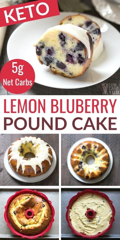 Have company coming or need something for a special brunch? This low carb blueberry cake recipe is sure to please all! Keto Blueberry Pound Cake, Keto Blueberry Desserts, Keto Pound Cake Recipes, Keto Blueberry Cake, Blueberry Keto Recipes, Low Carb Blueberry Recipes, Leto Deserts, Low Carb Pound Cake, Low Carb Cakes