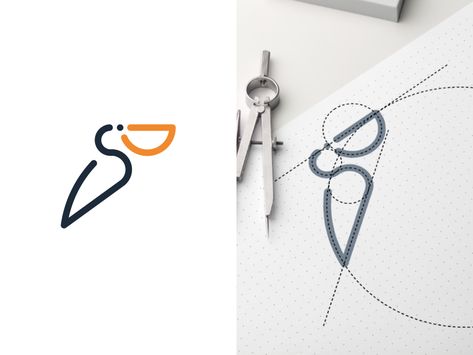 Pelican Logo, Woodcuts Prints, Best Logo Design, Bird Drawings, Minimalist Logo Design, Logo Design Creative, Unique Logo, Business Logo Design, Identity Logo