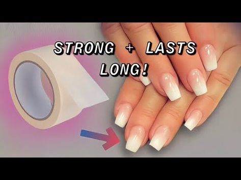 Nails ideas Masking Tape Nails, How To Make Fack Nails, How To Make False Nails At Home, How To Make Fake Acrylic Nails, How To Use Fake Nails, How To Make Your Own Acrylic Nails, Fake Nails Diy At Home How To Make, How To Make Your Own Nails, How To Make Homemade Nails