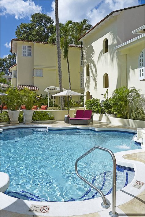 Spa Pool at the Tamarind Resort in Barbados. Barbados has some of the best holiday resorts and beaches in the Caribbean.    If you're planning a holiday in Barbados flying from the UK get in touch with Abbot Travel our travel agents are experts on the Caribbean Islands.  #⁣Barbados #holiday #summerholiday #travel #Caribbean #destination #wanderlust #bucketlist #travels #AbbotTravel⁣ #VisitBarbados #LoveBarbados #travelbucketlist #travelingislife #travelplans #summervibes #dreamholiday St James Barbados, Caribbean Decor, The Caribbean Islands, Travel Caribbean, Elegant Hotel, Holiday Resort, Dream Holiday, Saint James, St James