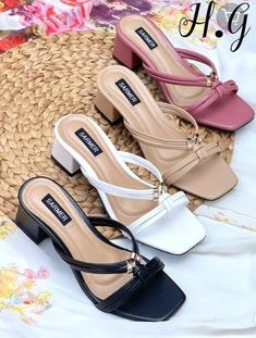 #sandals #fashion #sandaldesign  #sandalideas #sandalstyle #softsandal Trendy Block Heels, Hak Tinggi, Cute Pumps, Fancy Sandals, Fringe Heels, Pretty Sandals, Fashion Shoes Sandals, Cute Shoes Heels, Women Platform Shoes